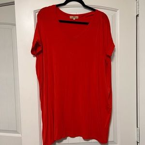 Red/orange piko top